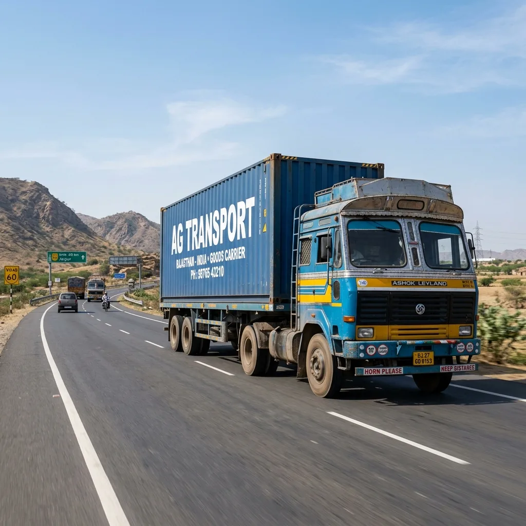 Multi axle container trailer capacity india 32 ft truck on highway